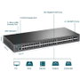 TP-Link Omada TL-SG3452X Switch Gestionado L2+ con 48 Puertos Gigabit y 4 Ranuras SFP+ 10G